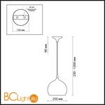 Подвесной светильник Odeon Light Bula 2902/1 - Схема