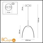 Подвесной светильник Odeon Light Calvada 4102/72CL - Схема