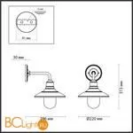 Уличный настенный светильник Odeon Light Campa 4965/1W - Фото 1