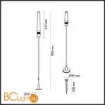 Садово-парковый фонарь Odeon Light CANNA new 7020/4GA - Фото 1