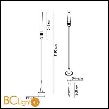 Садово-парковый фонарь Odeon Light CANNA new 7020/4GB - Фото 1