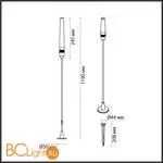 Садово-парковый фонарь Odeon Light CANNA new 7020/4GB - Фото 1