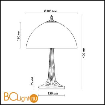 Настольная лампа Odeon Light Carotti 2639/1T - Схема