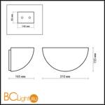 Настенный светильник Odeon Light Carotti 2639/1W - Схема