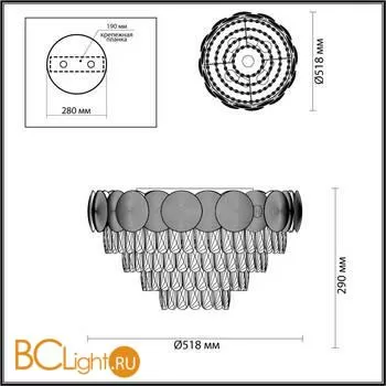 Люстра Odeon Light Catris 4972/5C - Фото 2