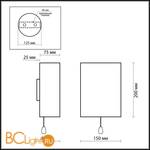 Настенный светильник Odeon Light Cats 2279/1W - Схема