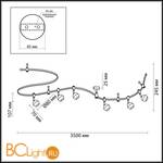 Потолочный светильник Odeon Light Cemeta 3801/6TR - Схема