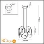 Подвесной светильник Odeon Light CHIARA 6638/45L - Фото 1