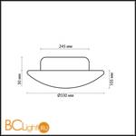 Настенно-потолочный светильник Odeon Light Clod 2178/2A - Схема