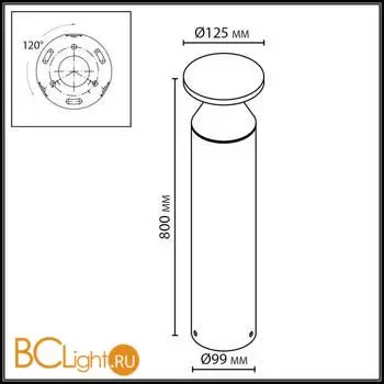 Садово-парковый фонарь Odeon Light COIL 7119/12GLA - Фото 1