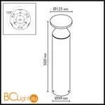 Садово-парковый фонарь Odeon Light COIL 7119/12GL - Фото 1