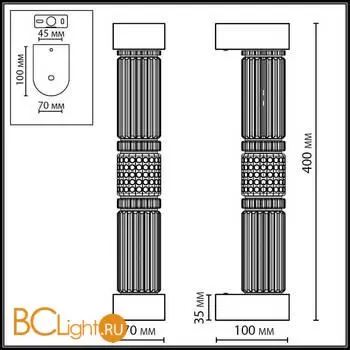 Настенный светильник Odeon Light COLLIER 5456/12WL - Фото 1