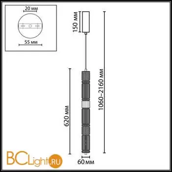 Подвесной светильник Odeon Light COLLIER 5455/18L - Фото 1