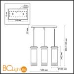 Подвесной светильник Odeon Light Colore 2295/3 - Схема