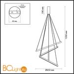 Подвесной светильник Odeon Light Cometa 3860/48L - Схема