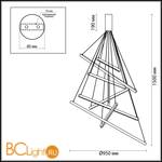 Подвесной светильник Odeon Light Cometa 3860/96L - Схема