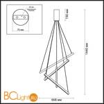 Подвесной светильник Odeon Light Cometa 3860/48B - Схема