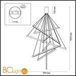 Подвесной светильник Odeon Light Cometa 3860/96B - Схема