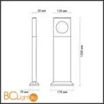 Садово-парковый фонарь Odeon Light COMO 6653/10GA - Фото 1