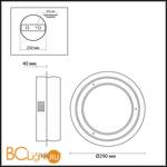 Настенный светильник Odeon Light Constance 4603/12WL - Схема