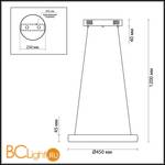 Подвесной светильник Odeon Light Constance 4603/36L - Схема