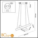Подвесной светильник Odeon Light Constance 4603/54LA - Схема