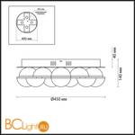 Потолочный светильник Odeon Light Conti 4105/64CL - Схема