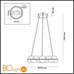 Подвесной светильник Odeon Light Conti 4105/64L - Схема