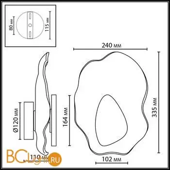Настенный светильник Odeon Light CORALLA 5461/12WLB - Фото 0