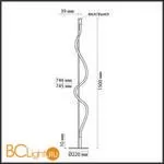 Напольный светильник Odeon Light Corda 4391/15FL - Фото 1