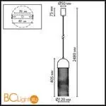 Подвесной светильник Odeon Light CORK 7073/1 - Фото 1