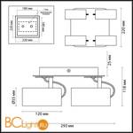 Потолочный светильник Odeon Light Corse 3872/4C - Схема