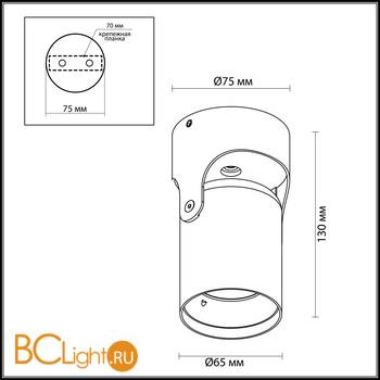 Потолочный светильник Odeon Light Corsus 3854/1C - Схема