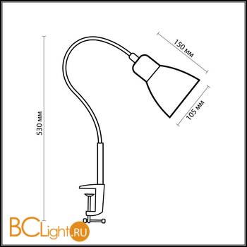 Настольная лампа Odeon Light Costa 1997/1T - Схема
