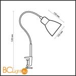 Настольная лампа Odeon Light Costa 1997/1T - Схема