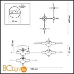 Настенный светильник Odeon Light Costella 3906/14WL - Схема