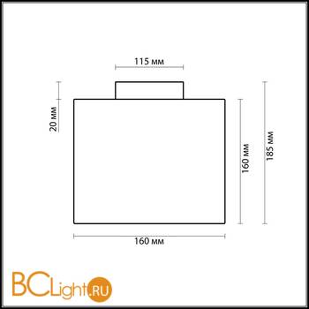 Потолочный светильник Odeon Light Cross 2407/1C - Схема