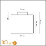 Потолочный светильник Odeon Light Cross 2407/1C - Схема