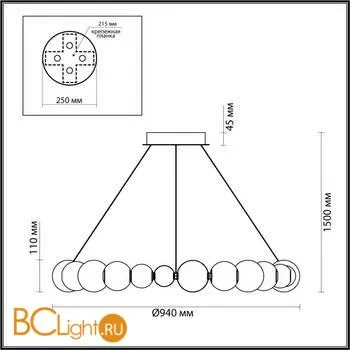 Подвесной светильник Odeon Light Crystal 5008/45L - Фото 0