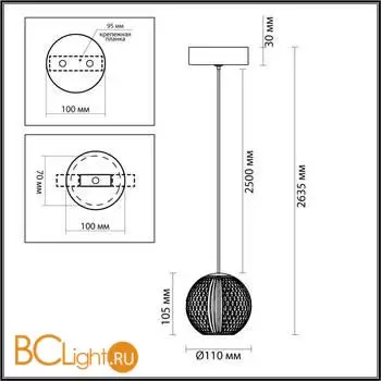 Подвесной светильник Odeon Light CRYSTAL 5008/5LA - Фото 0