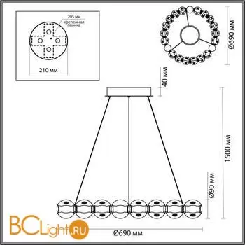 Люстра Odeon Light CRYSTAL 5008/60L - Фото 0