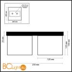 Потолочный светильник Odeon Light Cubet 2043/4C - Схема