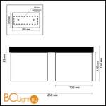 Настенный светильник Odeon Light Cubet 2043/2C - Схема