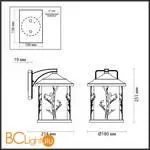 Уличный настенный светильник Odeon Light Cuita 4963/1W - Фото 2