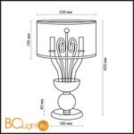 Настольная лампа Odeon Light Danli 2536/2T - Схема