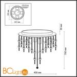 Потолочный светильник Odeon Light Daura 2488/6C - Схема