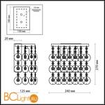 Настенный светильник Odeon Light Daura 2488/2W - Схема