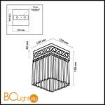 Потолочный светильник Odeon Light Kerin 2557/1C - Схема