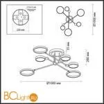 Люстра Odeon Light Denzel 4320/60CL - Фото 1