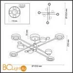 Люстра Odeon Light Denzel 4321/63CL - Фото 1